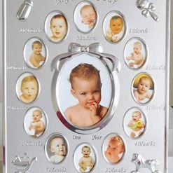 Giftworks Celebrations Baby’s First Year Collage Photo Baby Frames