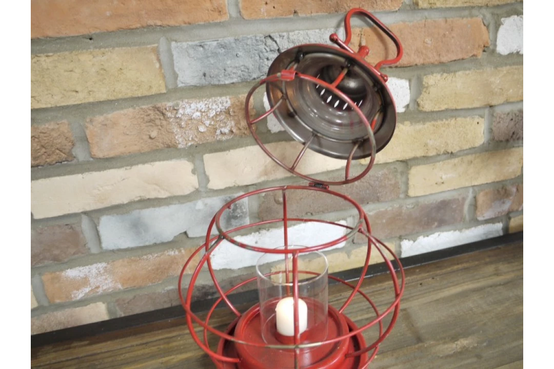 Dutch Brothers Red Hurricane Candle Holder 6 Dutch Brothers Red Hurricane Candle Holder