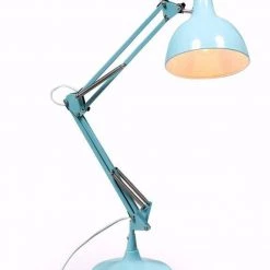 McGowan & Rutherford Sky Blue Traditional Style Desk Lamp