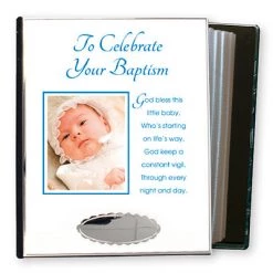 CBC GENERAL GIFTS Baby Boy Christening Photo Albums