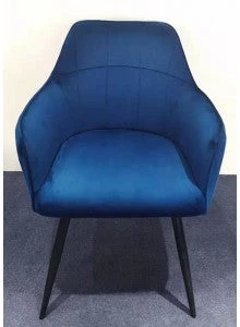 Giftworks GENERAL GIFTS THE GRANGE INTERIORS DARK BLUE CHAIR WITH BLACK LEGS 3 Giftworks GENERAL GIFTS THE GRANGE INTERIORS DARK BLUE CHAIR WITH BLACK LEGS