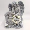 WGP Angel Kneels Beside Headstone