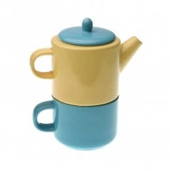Versa Tea For One Blue And Yellow