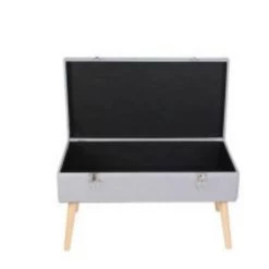 Zentrada Light Grey Suitcase Bench GENERAL GIFTS