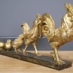 Dutch Brothers GENERAL GIFTS Gold Resin Evolution Of A Chicken