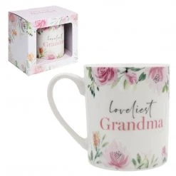 Giftworks Loveliest Floral Grandmother Gifts Mug NOVELTY