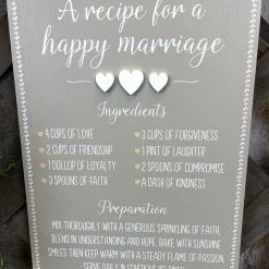Richard Lang Recipe For A Happy Marriage Plaque