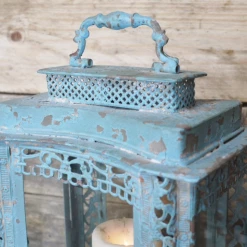Dutch Brothers GENERAL GIFTS Shabby Chic Blue Lantern