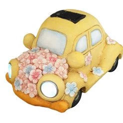 WGP GENERAL GIFTS Yellow Solar Powered Garden Planter