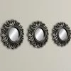 Giftworks Set Of 3 Mirrors Antique Silver