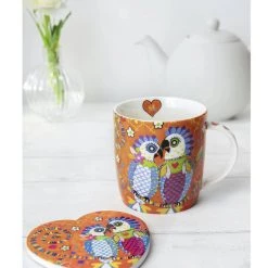 KitchenCraft Maxwell & Williams Love Hearts 370ml Fan Club Mug