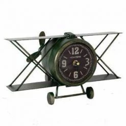 Giftworks GIFTS FOR MEN MANTEL CLOCK - BIPLANE