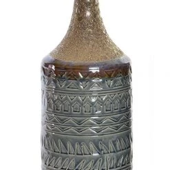 Giftworks GENERAL GIFTS Stoneware Vase African Blue/Brown