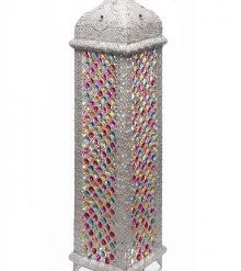 Kirkwood Group GENERAL GIFTS THE GRANGE COLLECTION WHITE MOROCCAN FLOOR LAMP (26X26X100CM)