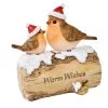 Richard Lang ROBINS ON LOG ORNAMENT CHRISTMAS SHOP