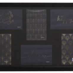 Giftworks Black Collage 6-Photo Gallery Multi Frame Photo Frame