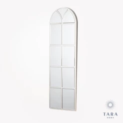 Tara Living SLIM PALLADIAN WINDOW MIRROR SOFT CHAMP 119CM