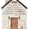CBC Lord Bless Our Door Porcelain Plague GENERAL GIFTS