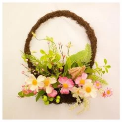 Elmes GENERAL GIFTS Pink Anemone Wall Décor 40cm