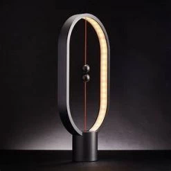 Mikamax GENERAL GIFTS HENG BALANCE LAMP – BLACK