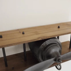 Giftworks Retro Industrial Vintage Aeroplane Wall Shelf GENERAL GIFTS