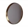 Giftworks MIRRORS Gold Metal Round Hanging Mirror