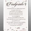 CBC GENERAL GIFTS Glass Plaque - Footprints Verse