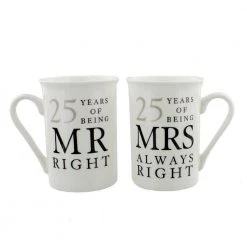 Giftworks NOVELTY Mr Right & Mrs Always Right Mug Anniversary Gifts