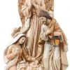 Giftworks Pearlised Nativity Holy Family Scene