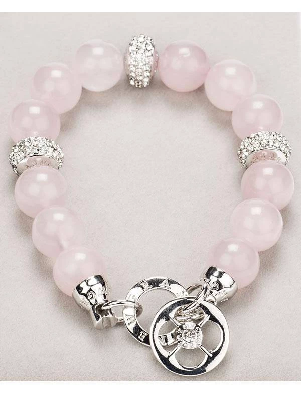 Giftworks Newgrange Living Silver Diamante & Rose Quartz Bracelet GENERAL GIFTS 3 Giftworks Newgrange Living Silver Diamante & Rose Quartz Bracelet GENERAL GIFTS