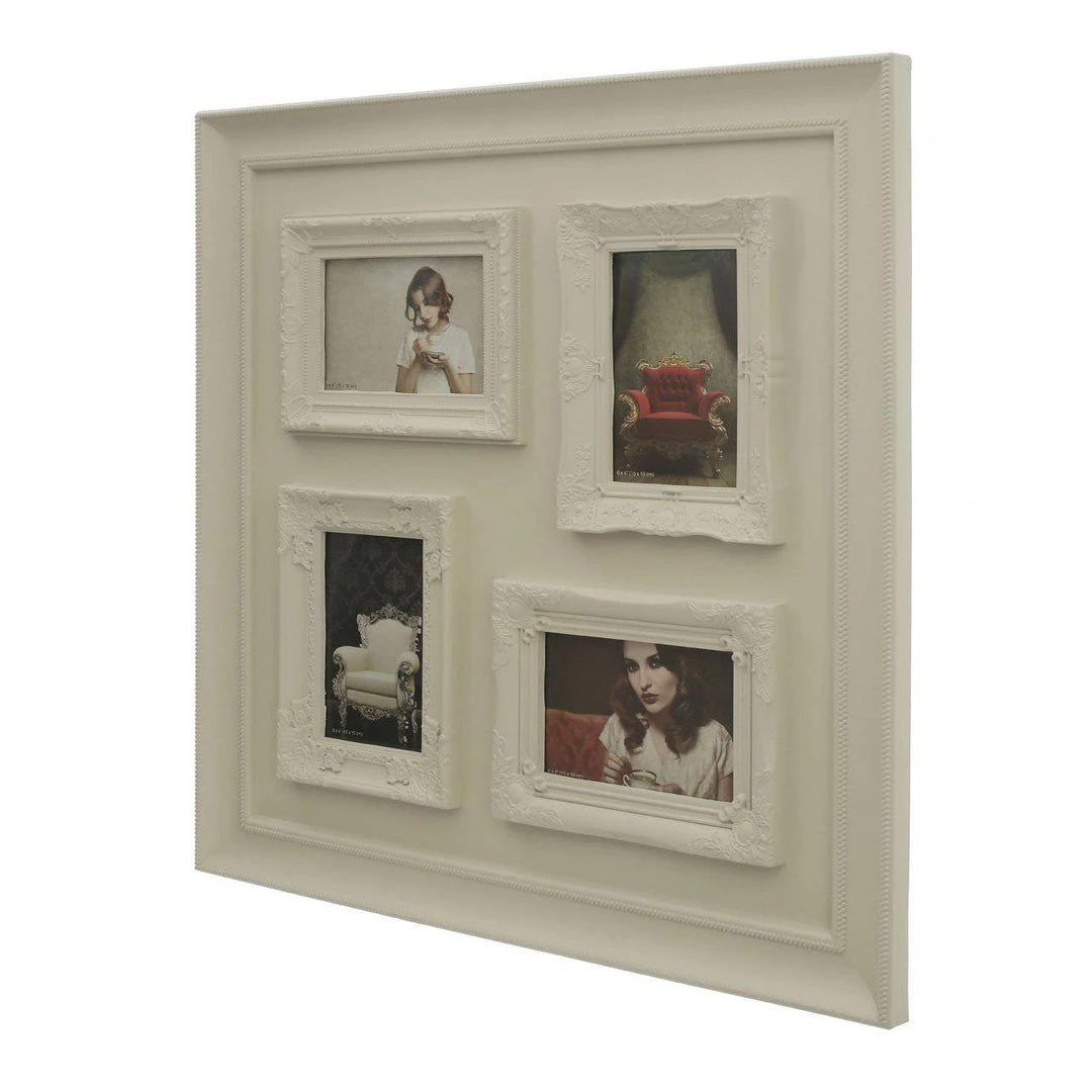 Premier Housewares GENERAL GIFTS Cream Multi Photo Collage Frames 4 Premier Housewares GENERAL GIFTS Cream Multi Photo Collage Frames