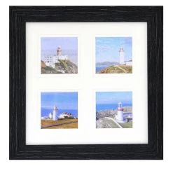Giftworks Picture With Lighthouse (4 Irish Lighthouses Double Mounted 16"x16") GENERAL GIFTS