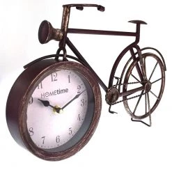 Giftworks GENERAL GIFTS Hometime Metal Mantel CLock - Bicycle