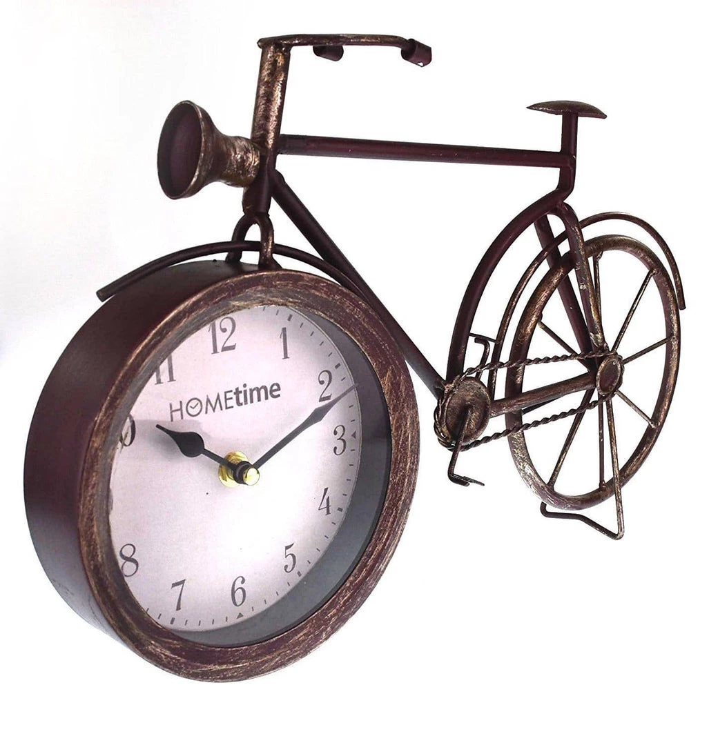 Giftworks GENERAL GIFTS Hometime Metal Mantel CLock - Bicycle 3 Giftworks GENERAL GIFTS Hometime Metal Mantel CLock - Bicycle