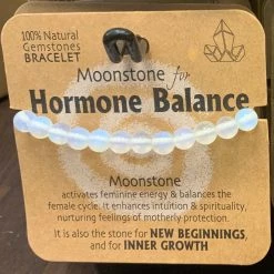 Royal County GENERAL GIFTS MOONSTONE FOR HORMONE BALANCE GEMSTONE BRACELET
