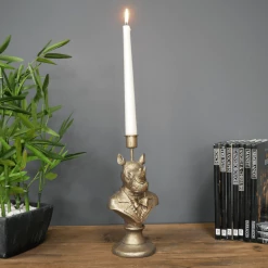 Giftworks GENERAL GIFTS Rhino Candle Holder