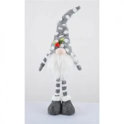 Enchanté Grey Snowtime Light Up Standing Gnome (Pre Order For Late October)