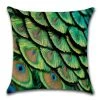 Faire GENERAL GIFTS Cushion Cover Peacock - Green 1 Faire GENERAL GIFTS Cushion Cover Peacock - Green