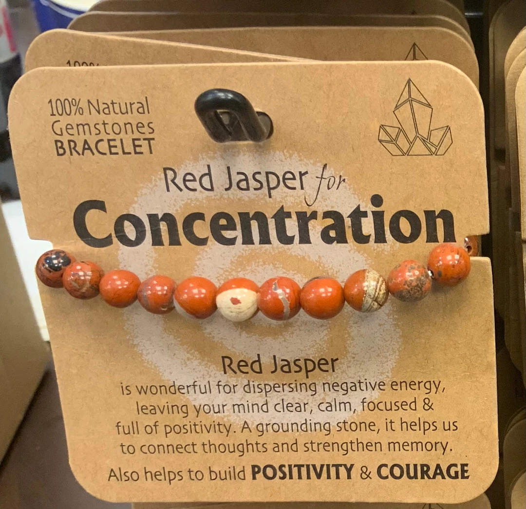 Royal County RED JASPER FOR CONCENTRATION GEMSTONE BRACELET GENERAL GIFTS 3 Royal County RED JASPER FOR CONCENTRATION GEMSTONE BRACELET GENERAL GIFTS