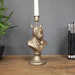 Giftworks GENERAL GIFTS Rhino Candle Holder