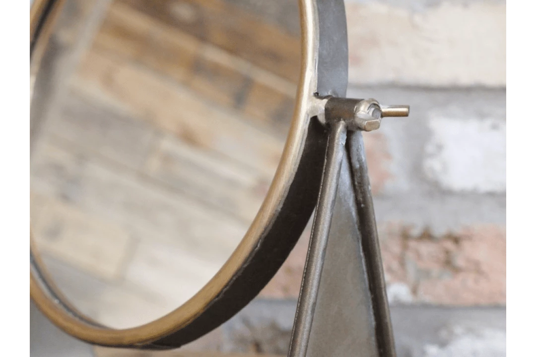 Giftworks Gold Cheval Swivel Table Mirror MIRRORS 3 Giftworks Gold Cheval Swivel Table Mirror MIRRORS