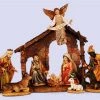 Giftworks Nativity Set With Wood Stable