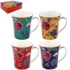 Lesser And Pavey Set 4 China Mugs William Morris Anthina 4 Coloured Mugs GENERAL GIFTS
