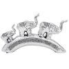 Lesser And Pavey Sparkle Elephants Arch Ornament