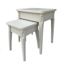Giftworks FURNITURE Marseille Grey Nest Of 2 Tables