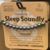 Royal County GENERAL GIFTS HEMATITE FOR SLEEP SOUNDLY GEMSTONE BRACELET