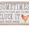 Richard Lang GENERAL GIFTS Cluck It Wall Plaques