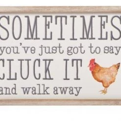 Richard Lang GENERAL GIFTS Cluck It Wall Plaques