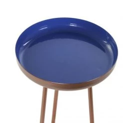 ITEM AUXILIARY TABLE METAL 28,5X28,5X48,5 BLUE