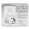 William Widdop 4" X 6" - ENGAGEMENT SATIN SILVER PLATED PHOTO FRAME